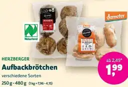 Biomarkt HERZBERGER Aufbackbrötchen Angebot