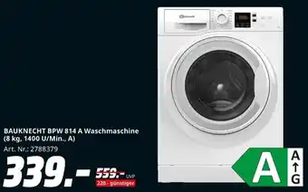 MediaMarkt BAUKNECHT BPW 814 A Waschmaschine Angebot