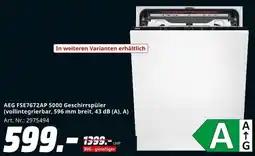 MediaMarkt AEG FSE7672AP 5000 Geschirrspüler Angebot