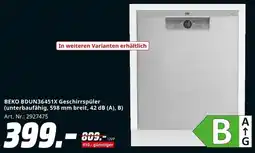 MediaMarkt BEKO BDUN36451X Geschirrspüler Angebot