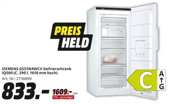 MediaMarkt SIEMENS GS51NAWCV Gefrierschrank iQ500 Angebot