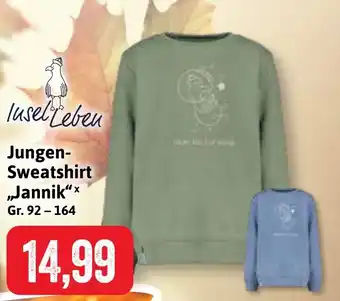 Stolz Insel Leben Jungen- Sweatshirt „Jannik“ Angebot