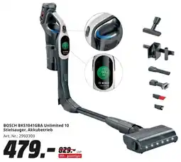 MediaMarkt BOSCH BKS1041GBA Unlimited 10 Stielsauger, Akkubetrieb Angebot