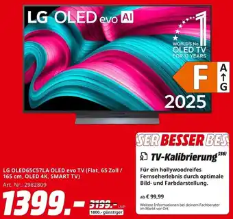 MediaMarkt LG OLED65C57LA OLED evo TV Angebot