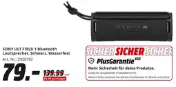 MediaMarkt SONY ULT FIELD 1 Bluetooth Lautsprecher, Schwarz, Wasserfest Angebot