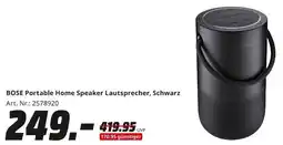 MediaMarkt BOSE Portable Home Speaker Lautsprecher, Schwarz Angebot