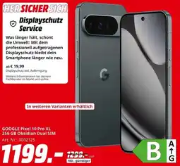 MediaMarkt GOOGLE Pixel 10 Pro XL 256 GB Obsidian Dual SIM Angebot