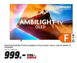 MediaMarkt Philips philips 55oled760/12 oled ambilight tv Angebot