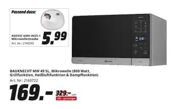MediaMarkt Koenic kmh-0025-1 mikrowellenhaube Angebot