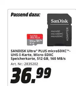 MediaMarkt Sandisk ultra plus microsdxc Angebot