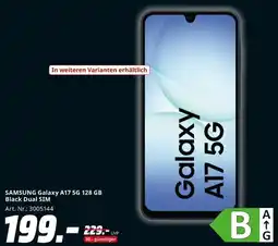MediaMarkt SAMSUNG Galaxy A17 5G 128 GB Black Dual SIM Angebot