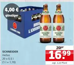 Getränke Quelle Schneider helles Angebot