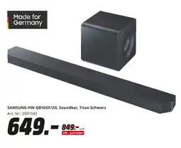 MediaMarkt Samsung samsung hw-q810gf/zg, soundbar, titan schwarz Angebot
