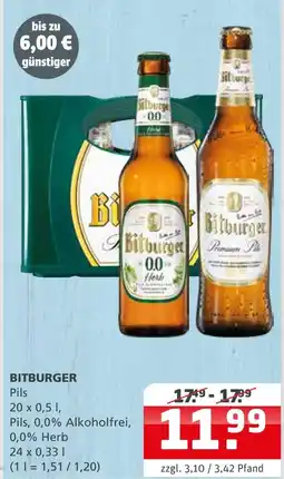 Getränke Quelle Bitburger pils Angebot