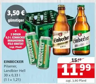 Getränke Quelle Einbecker pilsener, landbier hell Angebot