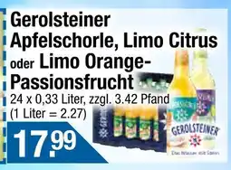 Getränke City Gerolsteiner apfelschorle Angebot