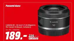 MediaMarkt Canon canon rf - 50 mm f./1.8 (objektiv für canon r-mount, schwarz) Angebot