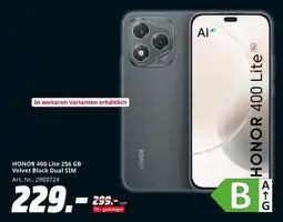MediaMarkt Honor honor 400 lite 256 gb velvet black dual sim Angebot