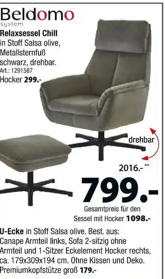 Zurbrüggen Beldomo relaxsessel chill Angebot