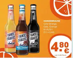 Getränke Quelle Hansebrause cola-orange Angebot