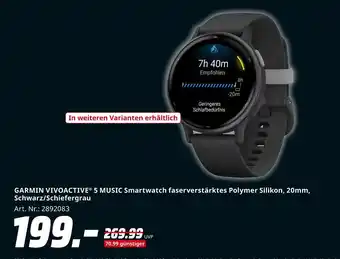 MediaMarkt Garmin vivoactive 5 music smartwatch Angebot