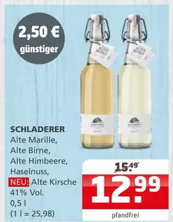 Getränke Quelle Schladerer alte marille Angebot
