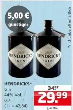 Getränke Quelle Hendricks gin Angebot