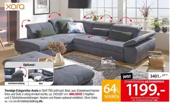 Zurbrüggen Xora trendige eckgarnitur avolo Angebot