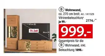 Zurbrüggen Wohnwand Angebot