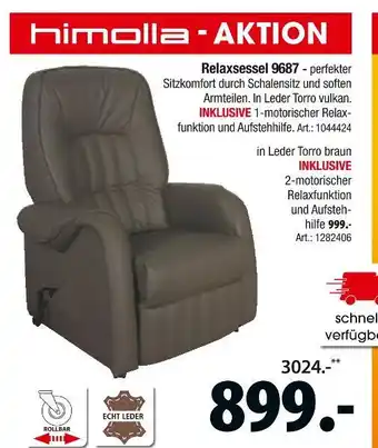 Zurbrüggen Himolla relaxsessel 9687 Angebot