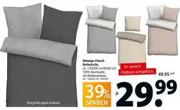 Zurbrüggen Melange-flanell-bettwäsche Angebot