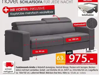 Zurbrüggen Novel funktionssofa ariella Angebot