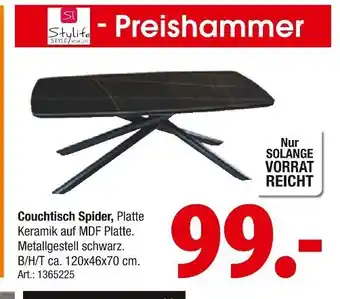 Zurbrüggen Stylife couchtisch spider Angebot