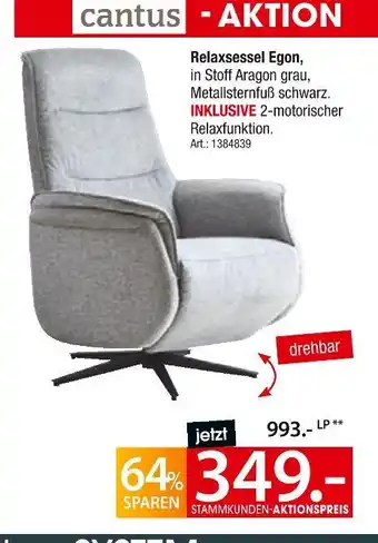 Zurbrüggen Cantus relaxsessel egon Angebot