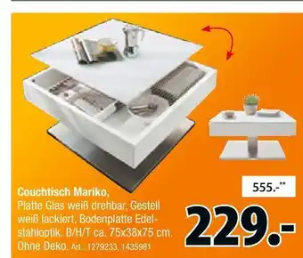Zurbrüggen Couchtisch mariko Angebot