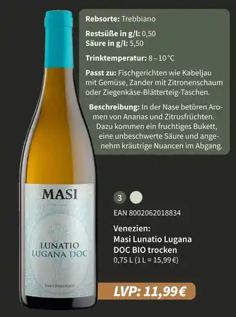 E-Center Masi lunatio lugana doc bio trocken Angebot