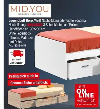 Zurbrüggen Mid.you jugendbett boro Angebot