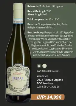 E-Center Pasqua 2022 pasqua lugana doc trocken Angebot