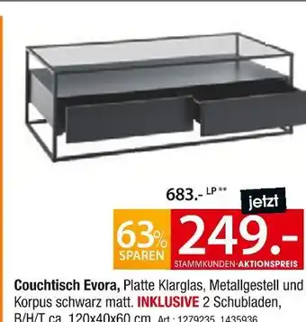 Zurbrüggen Couchtisch evora Angebot
