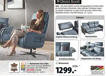 Zurbrüggen Dieter knoll relaxsessel varo style Angebot