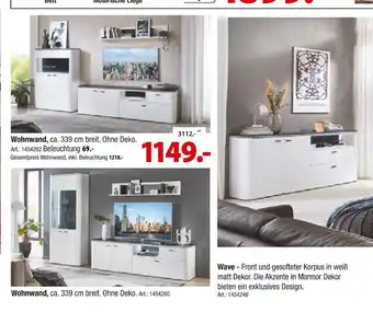 Zurbrüggen Wohnwand Angebot