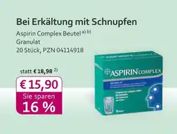 Mea Aspirin complex beutel Angebot