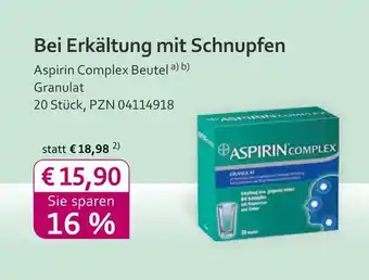 Mea Aspirin complex beutel Angebot