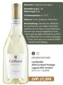 E-Center Ca maiol 2024 ca maiol prestige lugana doc trocken Angebot