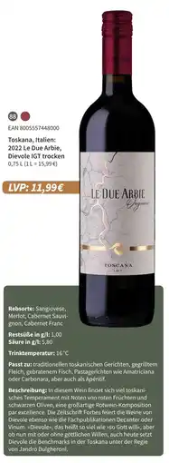 E-Center Dievole le due arbie, 2022 Angebot