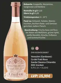 E-Center Ca dei frati rosa dei frati garda classico chiaretto doc trocken Angebot