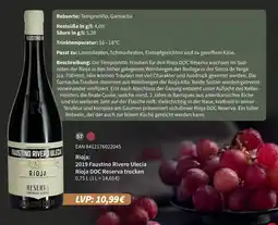 E-Center Faustino rivero ulecia 2019 faustino rivero ulecia rioja doc reserva trocken Angebot