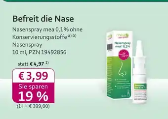 Mea Mea nasenspray mea 0,1% ohne konservierungsstoffe Angebot
