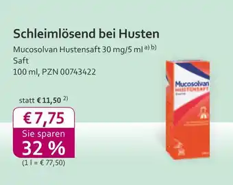 Mea Mucosolvan hustensaft 30 mg/5 ml Angebot