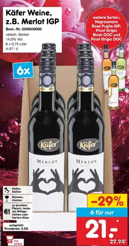 Netto Marken-Discount Käfer merlot igp Angebot